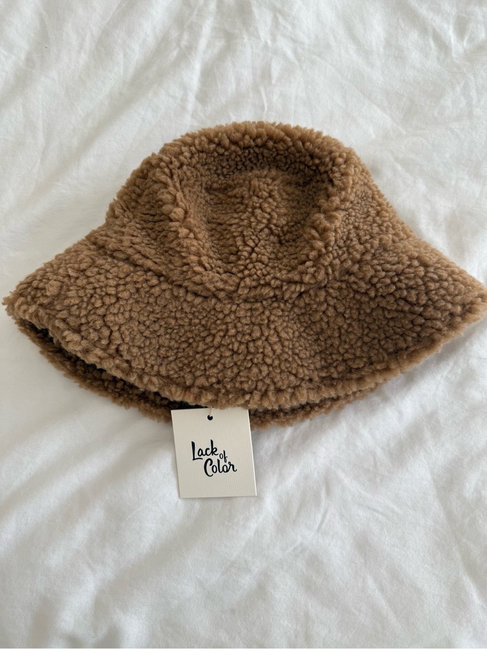 Lack of Color Brown Camel Sherpa Bucket Hat
